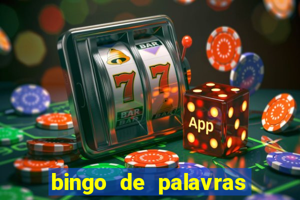 bingo de palavras 3 ano